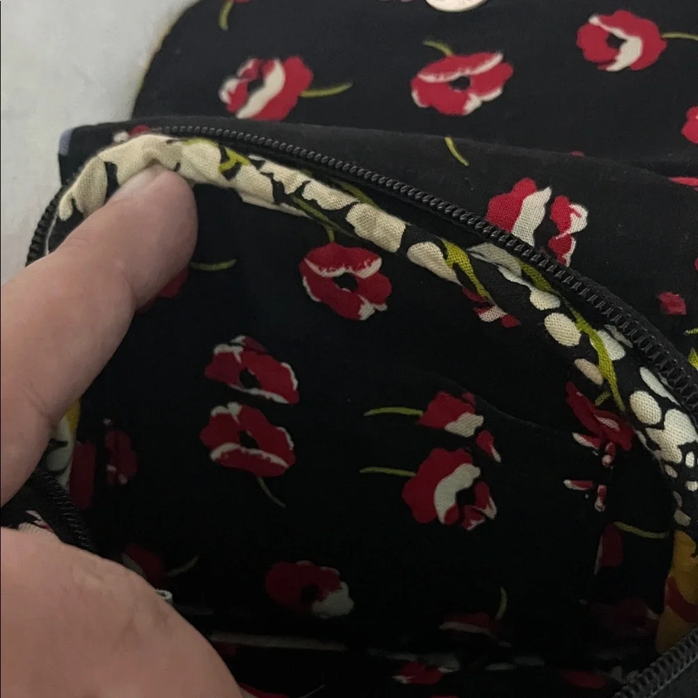 Vera Bradley Floral Crossbody Bag in Red and Green